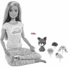 Barbie - Meditcis baba kutyussal, fny- s hanghatsokkal