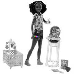 Barbie Skipper - Afroamerikai bbiszitter Barbie kisbabval