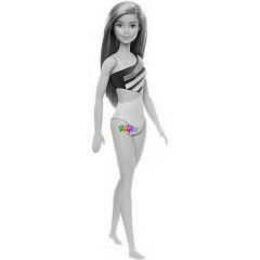 Barbie - Sttszke haj Barbie srga-sttkk szn frdruhban