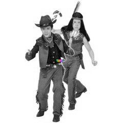 Barna cowboy jelmez, 140 cm-es mret