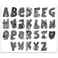 Brsonyos sznez, 12 darab filccel - ABC s szmok
