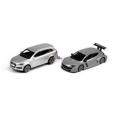 Bburago - Ezst Audi Q7 s srga Renault Megane RS, 1:43