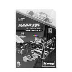 Bburago - Ferrari Open and Play szett - Ferrari 599, ezst, 1:43