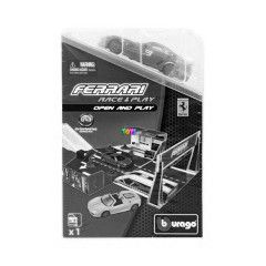Bburago - Ferrari Open and Play szett - Ferrari 599, piros, 1:43