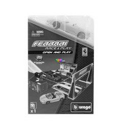 Bburago - Ferrari Open and Play szett - Ferrari F430 Cabrio, srga, 1:43