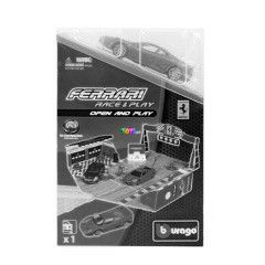 Bburago - Ferrari Open and Play szett - Ferrari Scuderia, szrke, 1:43