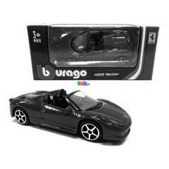 Bburago - Ferrari Race and Play - Ferrari 458 Spider, piros, 1:64