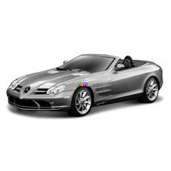Bburago - Mercedes SLR McLaren Roadster szrke autmodell, 1:32
