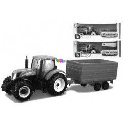 Bburago - New Holland farm traktor trailer-rel