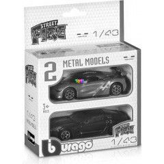 Bburago - Street fire kisaut, 1:43 - 2 db-os csomag