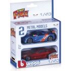 Bburago - Street fire kisaut, 1:43 - 2 db-os csomag