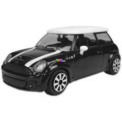 Bburago - Utcai autk - Mini Cooper S piros sznben, fehr tetvel, 1:43