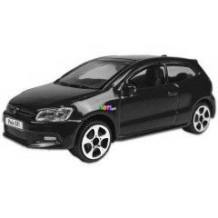 Bburago - Utcai autk - Wolksvagen polo GTI, piros, 1:43