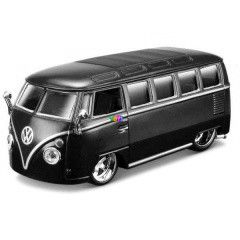Bburago - Volkswagen Van Samba autmodell - 1:32, piros