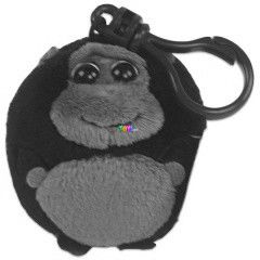 Beanie Ballz plssfigura manyag csattal - gorilla, 6 cm