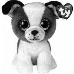 Beanie Boos - Hugo, a barna-fehr kutya plss - 15 cm