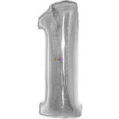 Beauty & Charm - Holografikus szmos flia lufi, 76 cm - 1