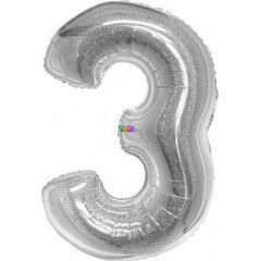 Beauty & Charm - Holografikus szmos flia lufi, 76 cm - 3