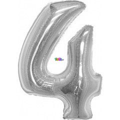 Beauty & Charm - Holografikus szmos flia lufi, 76 cm - 4