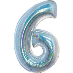 Beauty & Charm - Holografikus szmos flia lufi, 76 cm - 6