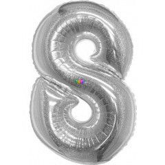 Beauty & Charm - Holografikus szmos flia lufi, 76 cm - 8