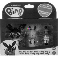 Bing s bartai - Bing az orvosnl, 3 db-os jtkfigura szett - Bing, Dr. Molly, Flop