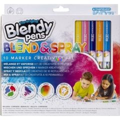 Blendy Pens - Blend & Spray kreatív filctoll szett - 10 db-os
