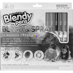 Blendy Pens - Blend & Spray kreatv filctoll szett - 10 db-os