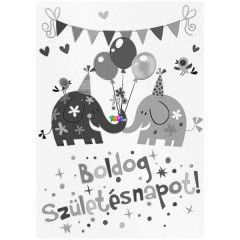 Boldog szletsnapot dvzllap bortkkal - elefntos