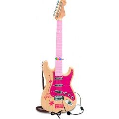 Bontempi - Elektromos rock játékgitár, rózsaszín