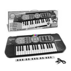 Bontempi - Music Academy School Szintetiztor, USB-DC kbellel, 32 billentys
