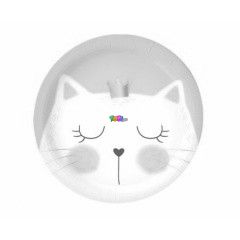 Cics paprtnyr 6 darab, rzsaszn-fehr, 18 cm