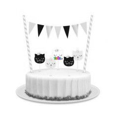 Cics torta dekorci s gyertya szett