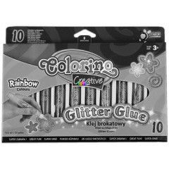 Colorino Creative - 10 db-os csillmos ragaszt, szivrvny sznekben