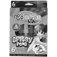 Colorino Kids - 6 db-os kifjs filctoll, sablonokkal