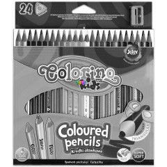 Colorino Kids - Hromszglet sznes ceruzk hegyezvel, 24 db