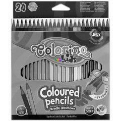Colorino Kids - Hatszglet sznes ceruzk, 24 db
