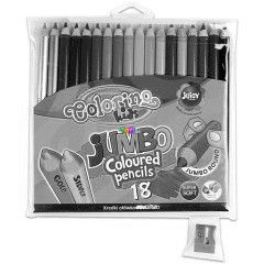 Colorino Kids - Jumbo sznes ceruzk, 18 db, egy hegyezvel