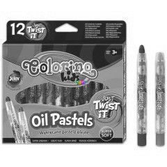 Colorino Kids - Kitekerhet olaj pasztellkrta, 12 db