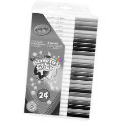 Crayola - Vkony hegy sznes filctoll, 24 db