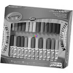 Crayola - 30 db mini, vastag filctoll