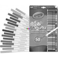 Crayola - Vkonyan s vastagon fog lemoshat filctoll kszlet, 50 db