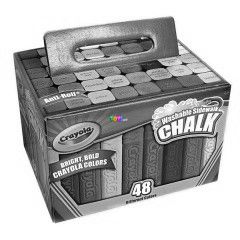 Crayola - Lemoshat aszfaltkrta dobozban, 48 db