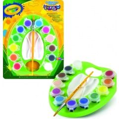 Crayola - Paletta lemoshat festkkel s ecsettel, 12 db-os