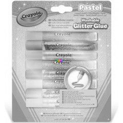 Crayola - Pasztell csillmos ragaszt - 8 db