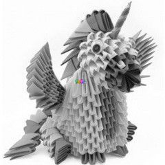 Creagami - 3D origami kszlet - Unikornis