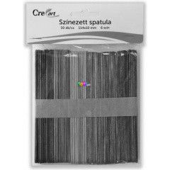 CreArt - Sznes spatula, fa, 11,5 cm, 50 db-os csomag
