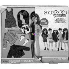 Creatable World - Barna haj ltztethet baba, 12 kiegsztvel