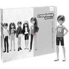 Creatable World - Vrs haj ltztethet baba, 12 kiegsztvel