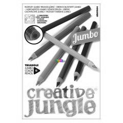 Creative Jungle jumbo hromszglet sznes ceruza, 12 darabos